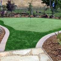 Artificial Grass Installation Canyon Lake, California Putting Greens, Backyard Landscaping Ideas