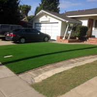 Fake Grass March Air Force Base, California Landscape Design, Front Yard
