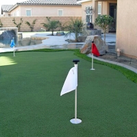 Fake Lawn Home Gardens, California Backyard Putting Green, Backyard Landscape Ideas