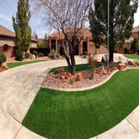 Fake Lawn Oasis, California Backyard Deck Ideas, Front Yard Design