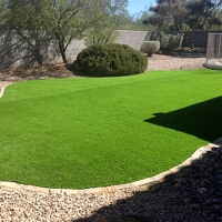 Faux Grass Indio Hills, California Landscape Rock, Backyard