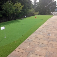 Installing Artificial Grass Thermal, California Putting Green Flags, Backyard