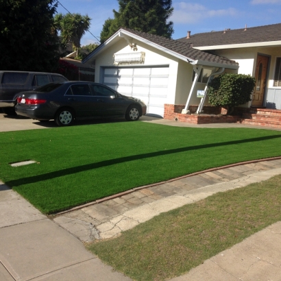 Fake Grass March Air Force Base, California Landscape Design, Front Yard
