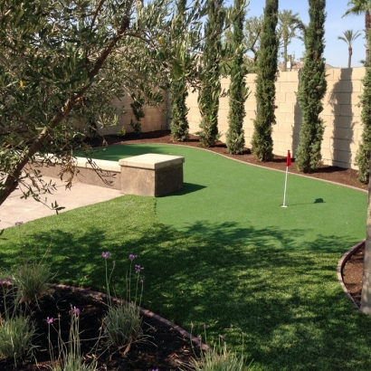 Faux Grass Desert Edge, California Putting Green Grass, Backyard Design