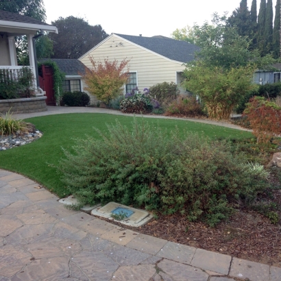 Faux Grass San Jacinto, California Landscape Design, Front Yard Design