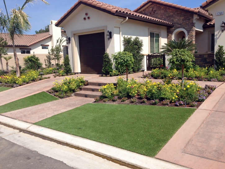 Artificial Grass Installation Vista Santa Rosa, California Rooftop, Front Yard Landscaping