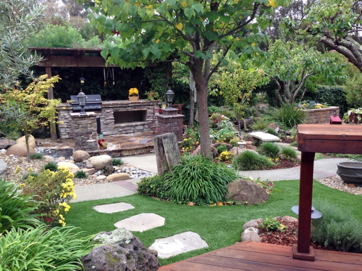 Artificial Turf East Hemet, California Landscape Rock, Backyard Design