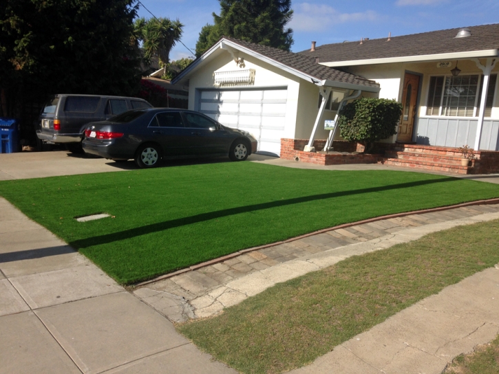 Fake Grass March Air Force Base, California Landscape Design, Front Yard