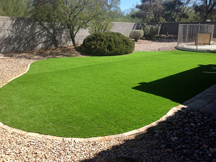 Faux Grass Indio Hills, California Landscape Rock, Backyard
