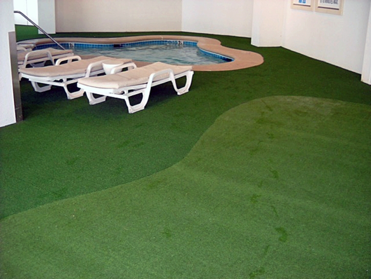 Faux Grass Mortmar, California Paver Patio, Commercial Landscape